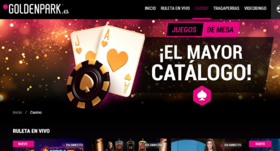 GoldenPark Casino: an&aacute;lisis completo y opini&oacute;n actualizada de expertos