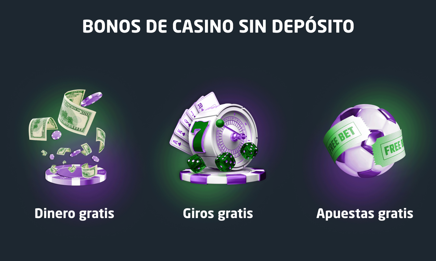 Bonos sin dep&oacute;sito por registro disponibles este mes